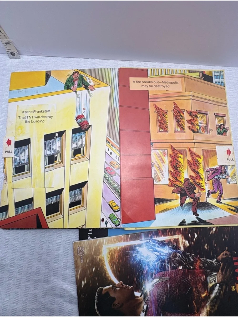 Vintage Superman Pop-Up Hardcover Book - and other random selections set.